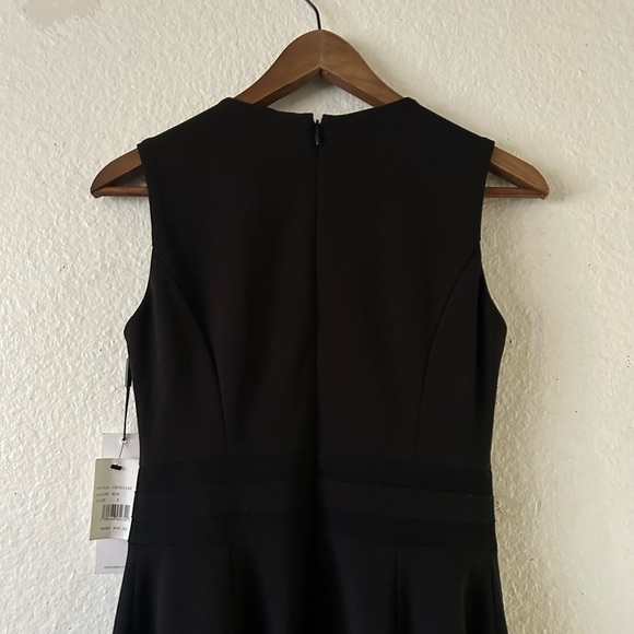 NWT Calvin Klein Classic Little Black Midi Dress Sz 2 LBD Cocktail Formal - Picture 7 of 13